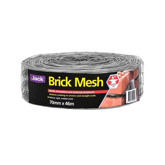 Jack 70mm x 46m Galvanised Brick Mesh