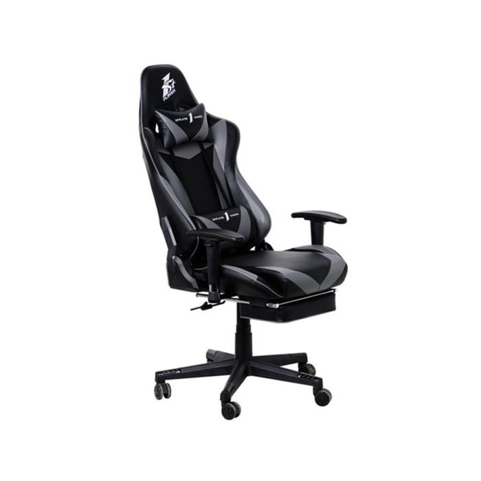 1st Player FK3 Gaming Computer Chair Stainless Steel Frame Black Grey