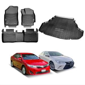 3D All-Weather Floor Mat Boot Liner Carpet for Toyota Camry 2012-2017 Cargo Trunk Mat Luggage