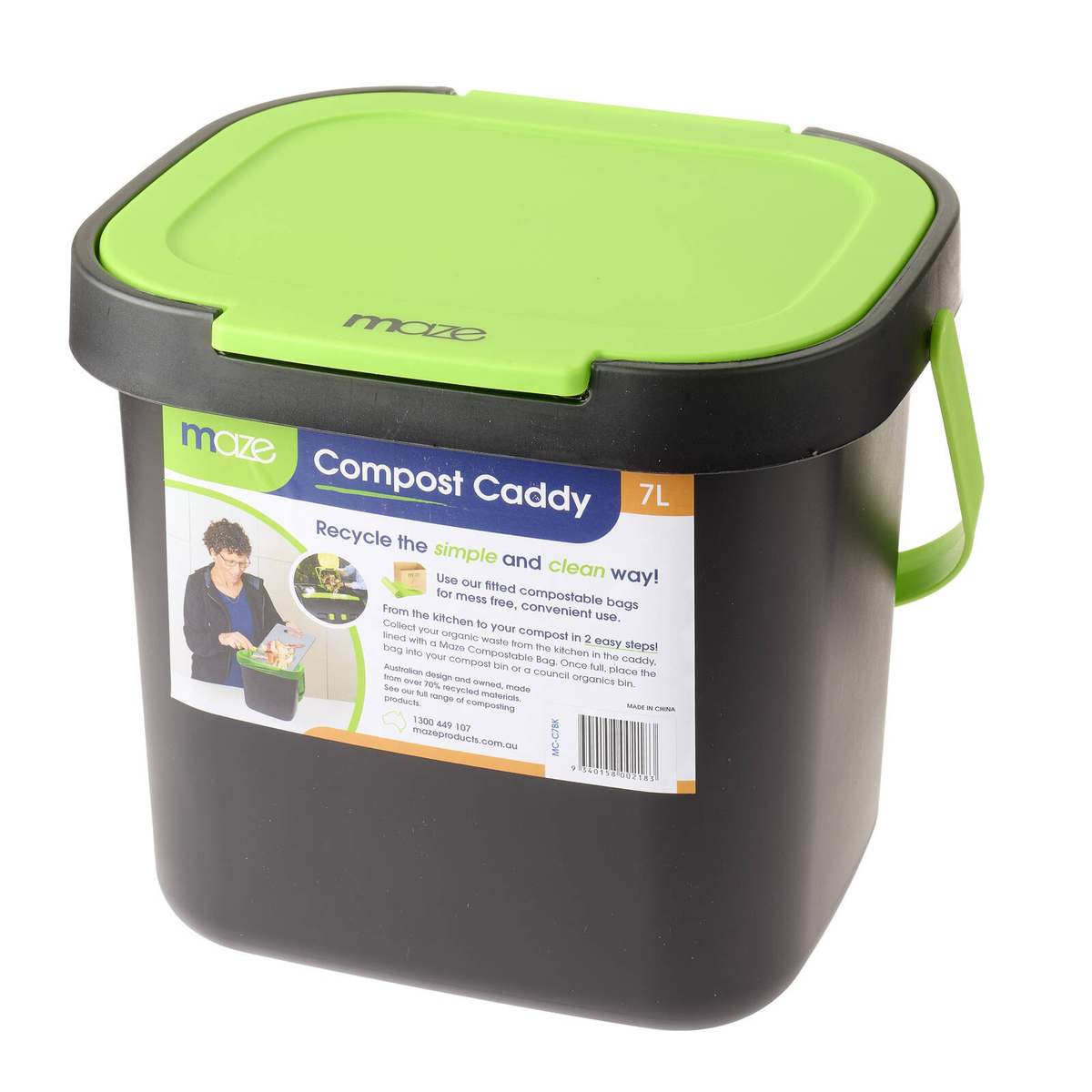 Maze 7L Kitchen Compost Caddy - Bunnings Australia