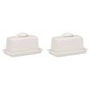 2PK Ecology Signature Porcelain Kitchen Lid Butter Dish 250g