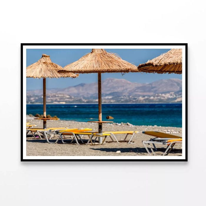 Town on Crete Greece  Print 100% Australian Made 90x60cm  (Poster)