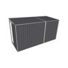Build-a-Shed 1.5 x 3.7 x 2m Single Sliding Door Skillion Shed - Grey