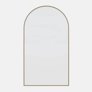 Future Glass Mega Arch Full Length Mirror - 2100 x 1200mm - Satin Brass