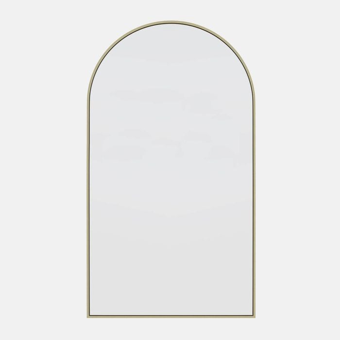 Future Glass Mega Arch Full Length Mirror - 2100 x 1200mm - Satin Brass