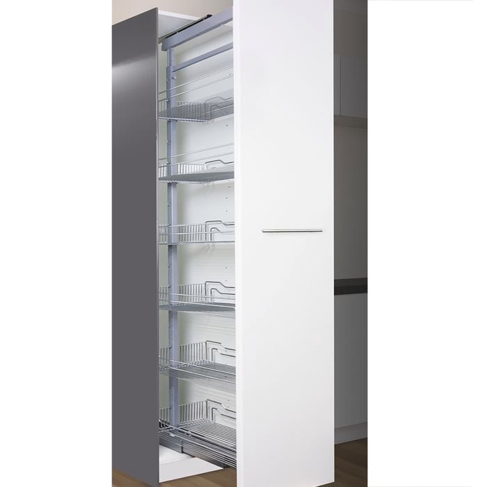 Kaboodle 450mm Wire Pull Out Pantry Baskets