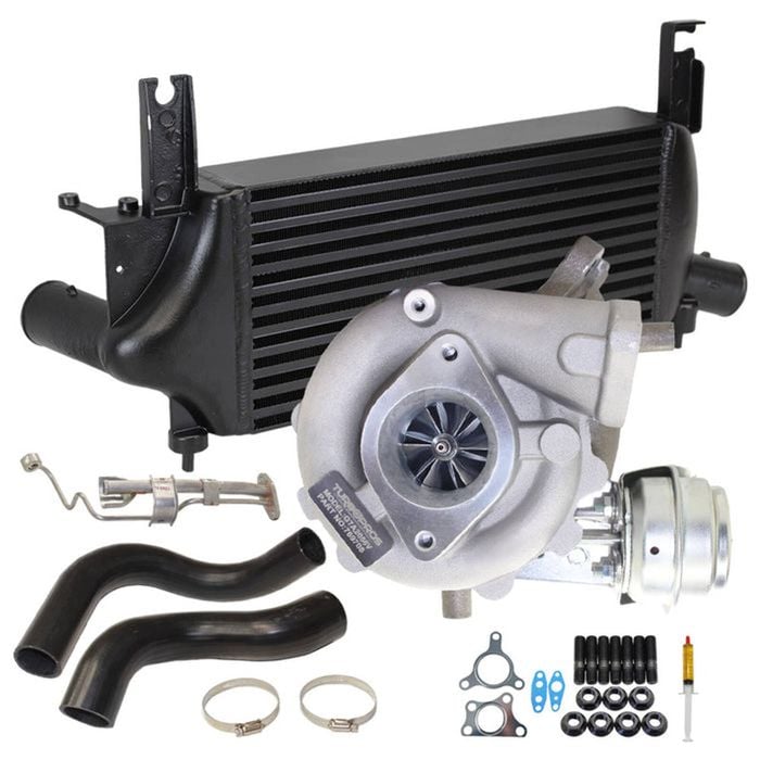 Upgrade Billet Turbo With 75mm Intercooler & Hoses And Genuine Oil Feed Pipe For Nissan Navara D40 Yd25 2.5l