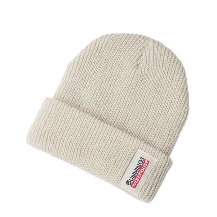 Bunnings Warehouse Beige Knit Beanie