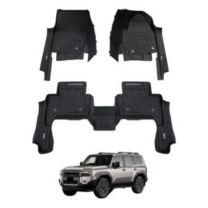 AUSGO 7D Injection Car Floor Mats for Toyota Land Cruiser Prado 250 2024-Onwards All-Weather Floor Liners