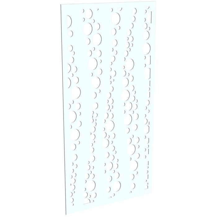 ProtectorAl 300-1200 x 1201-2400mm Gloss White/Satin White Bubbles Unframed Composite Deco Panel