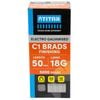 Titan 50 x 1.25mm Electro Galvanised Straight Collated Nail C1 Brads - Pack 5000