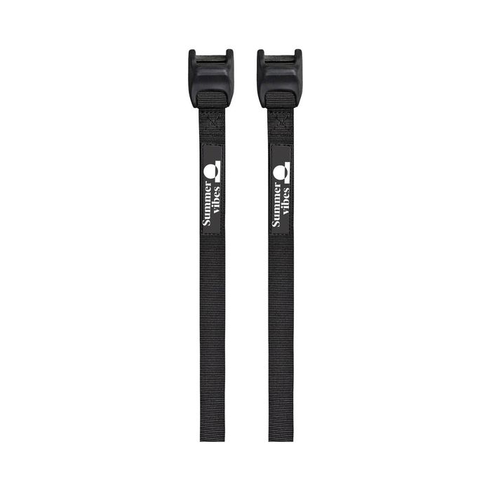 Summer vibes Surfboard Tie Down Straps with padded buckle - L 12' (1-4 Boards)