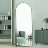 OAKORY 162x53cm Arched Full Length Mirror Full Body Black