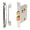 Windsor Chrome Plated Rebated 3-Lever Lock Kit