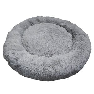 Prestige Pet Snuggle Buddies Calming Cuddler Plush Dog Bed Grey 100cm