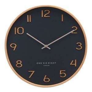 One Six Eight London Wallace Petrol Blue 41cm Silent Wall Clock