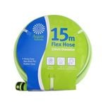 Aqua Systems 15m Fluro Lime Flex Garden Hose