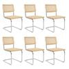 Levede 6pcs Cesca Replica Rattan Cantilever Dining Chairs