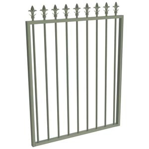 ProtectorAl 975 W x 1200mm H Pale Eucalypt Aluminium Spear Top Pool Gate