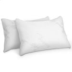 Starry Eucalypt Standard Size Memory Foam Pillow Twin Pack Cool Gel