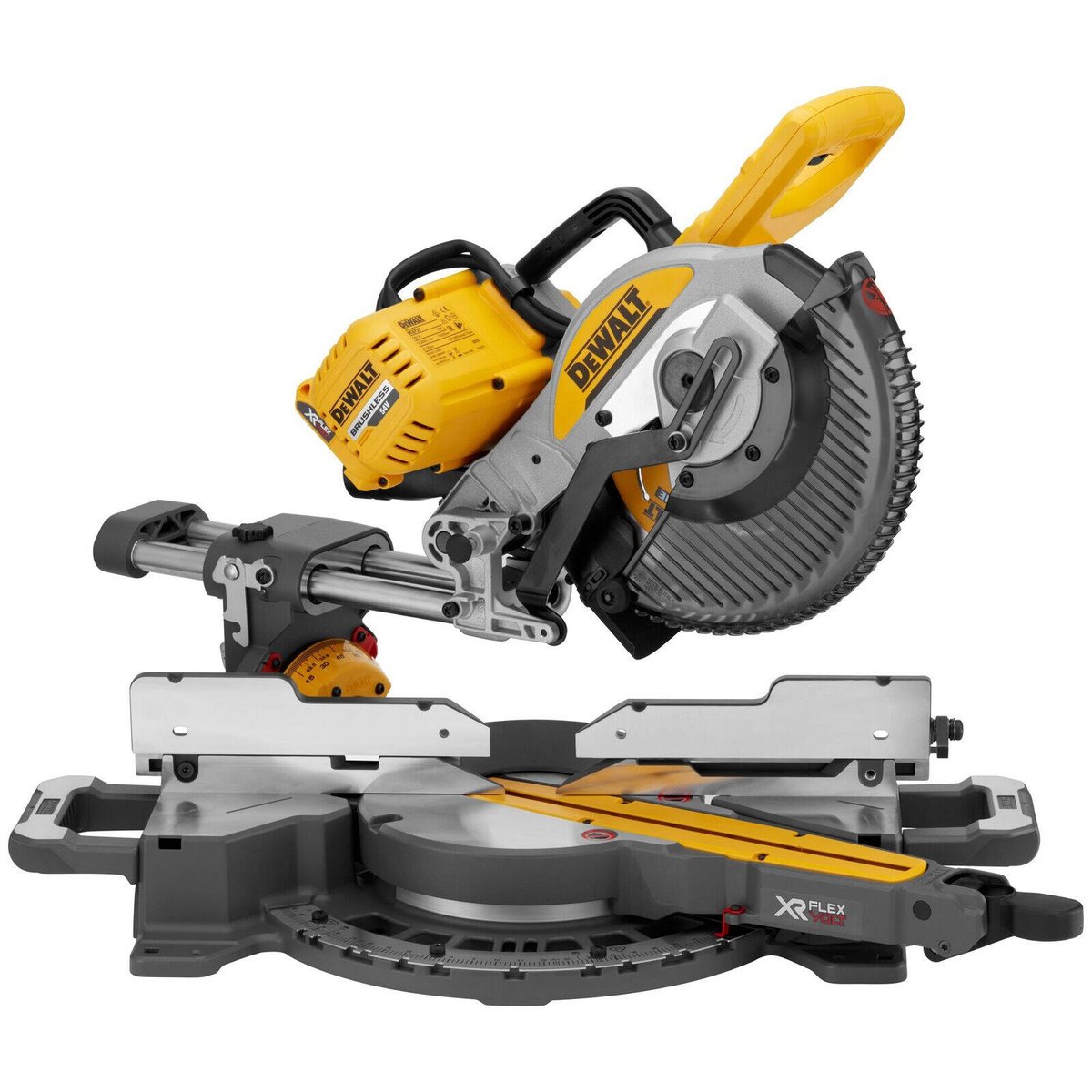 DeWALT XR 54V 254mm Flexvolt Li-Ion Cordless Brushless Mitre Saw DCS727N-XE - Skin Only