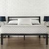 Istyle Simmons Queen Bed Frame Metal Grey Black