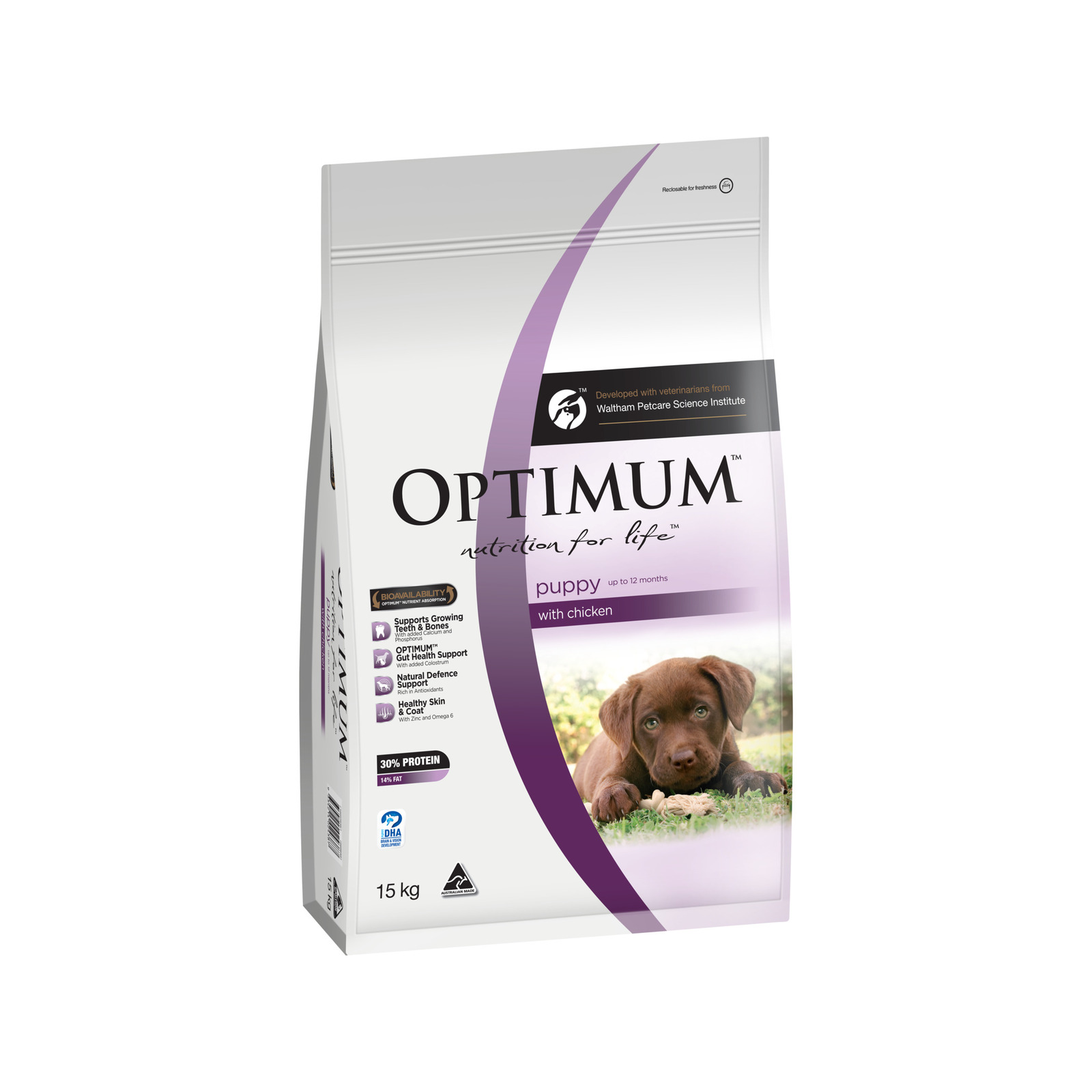 Optimum 15kg Chicken Puppy Dog Dry Food