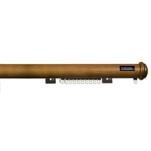 Windoware Wooden Track Rod 38mmx1.80m 80/90mm Bracket Single