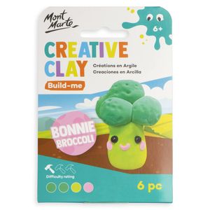 Mont Marte 6 Piece Bonnie Broccoli Creative Clay Build Me