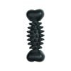 Gladiator 20cm Black Rubber Bone Dog Toy