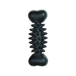 Gladiator 20cm Black Rubber Bone Dog Toy