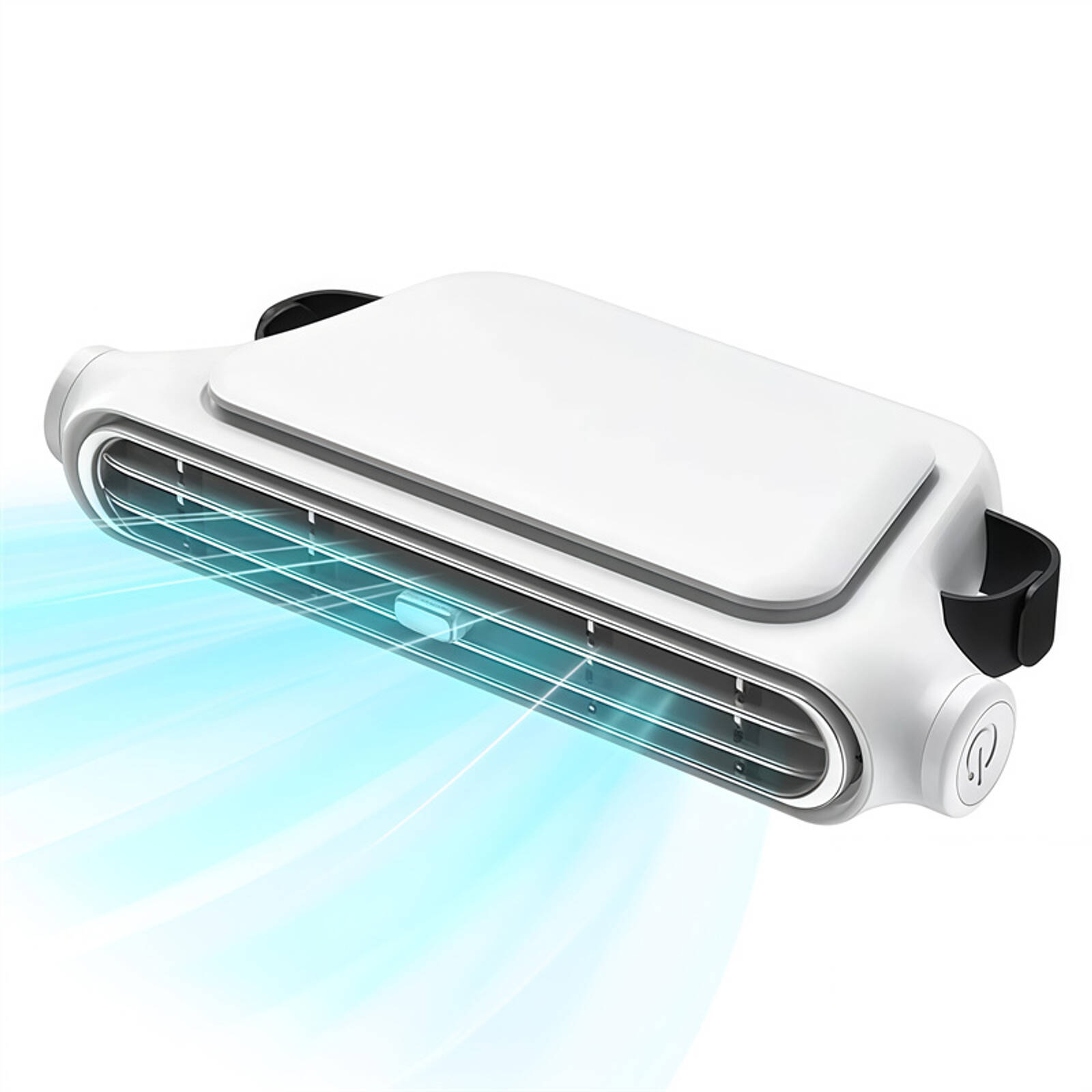 Catzon New Car Backseat Fan 3000mAh Rechargeable Seat Cooling Fan-White product image