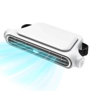 Catzon New Car Backseat Fan 3000mAh Rechargeable Seat Cooling Fan-White