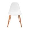 SK Designer Living | Replica Eames DSW Inspired Chair | Plastic & Natural - White