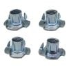 M10 Zinc Plated T Nuts - 4 Pack