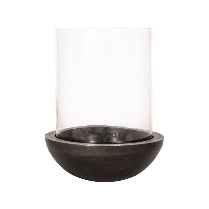 Ssh Collection Katrina 39cm Tall Hurricane Lamp - Black