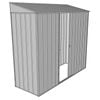 Build-a-Shed 0.8 x 2.3 x 2m Skillion Single Sliding Side Door Shed - Zinc