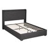 Artiss Double Bed Frame Gas Lift with Charging Ports Charcoal Grey