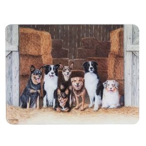Ashdene Working Dogs Hay Shed Kitchen Table Mat Surface Protector 30x40cm