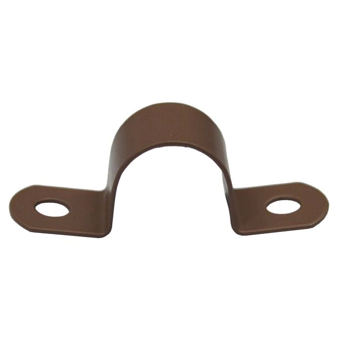 Kinetic 18mm Nylon Coated Copper Pipe Saddle Clips - 10 Pack