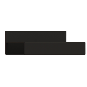 RapidHome 270 x 75 x 85mm Black Magnetic Steel Wall Rack
