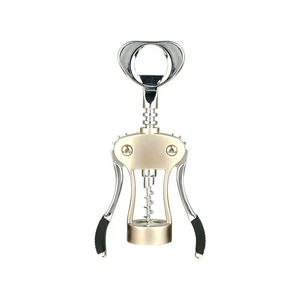 Bartender Heavy Duty Wing Corkscrew Bottle Opener - Black Trim