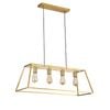 Oriel Lighting Wainscott Hamptons Style Classic Pendant Light Satin Brass 4lt