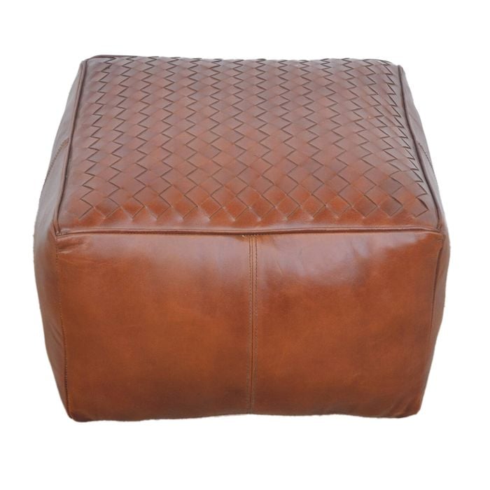 Cube Criss-Cross Ottoman
