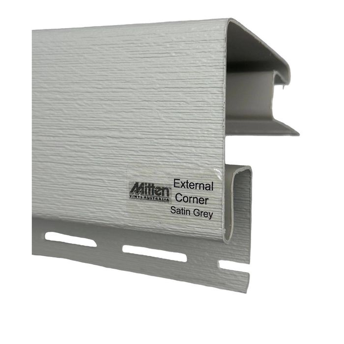 Mitten Vinyl Australia 3.66m Satin Grey External Corner