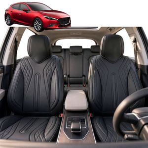 Australian Goose Front Seat Covers for Mazda 3 2014 - 2018 (BM/BN) - PU Leather, Black (2pc)