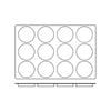 Frenti Silicon Mould Disco 12 Cup - Cup Size 120 X 22mm / 120ml - Black