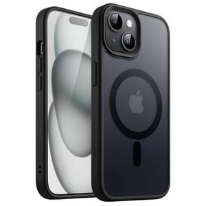 Case Clear Magnetic Shockproof Cover - For Apple iPhone 16 Pro Max (Black)