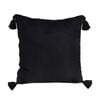 SOGA 45CM Black Vintage Butterfly Velvet Throw Pillow with Tassels