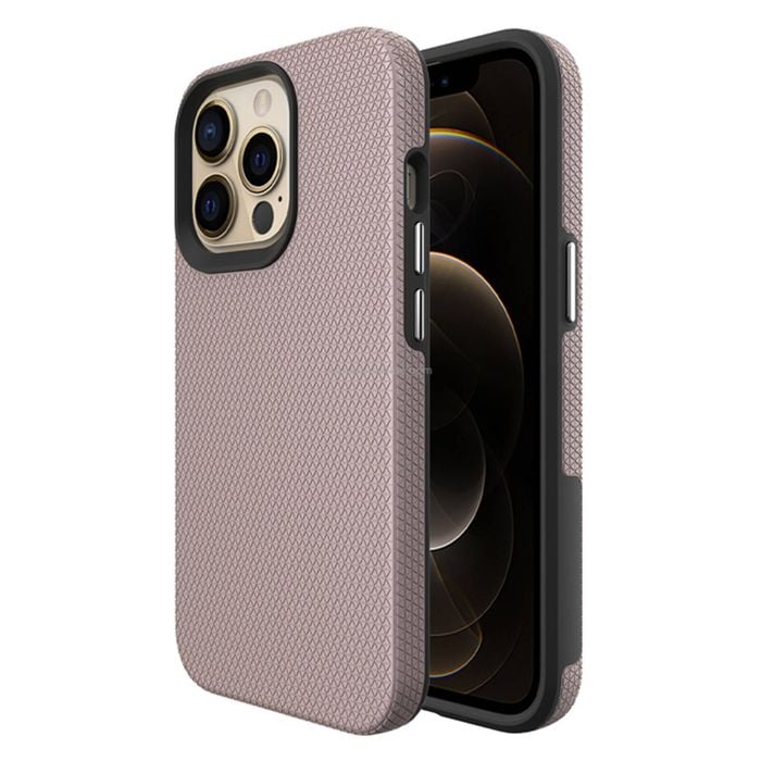 Soka Triangle Back Case (Suits iPhone 13 Pro Max) - Rose Gold